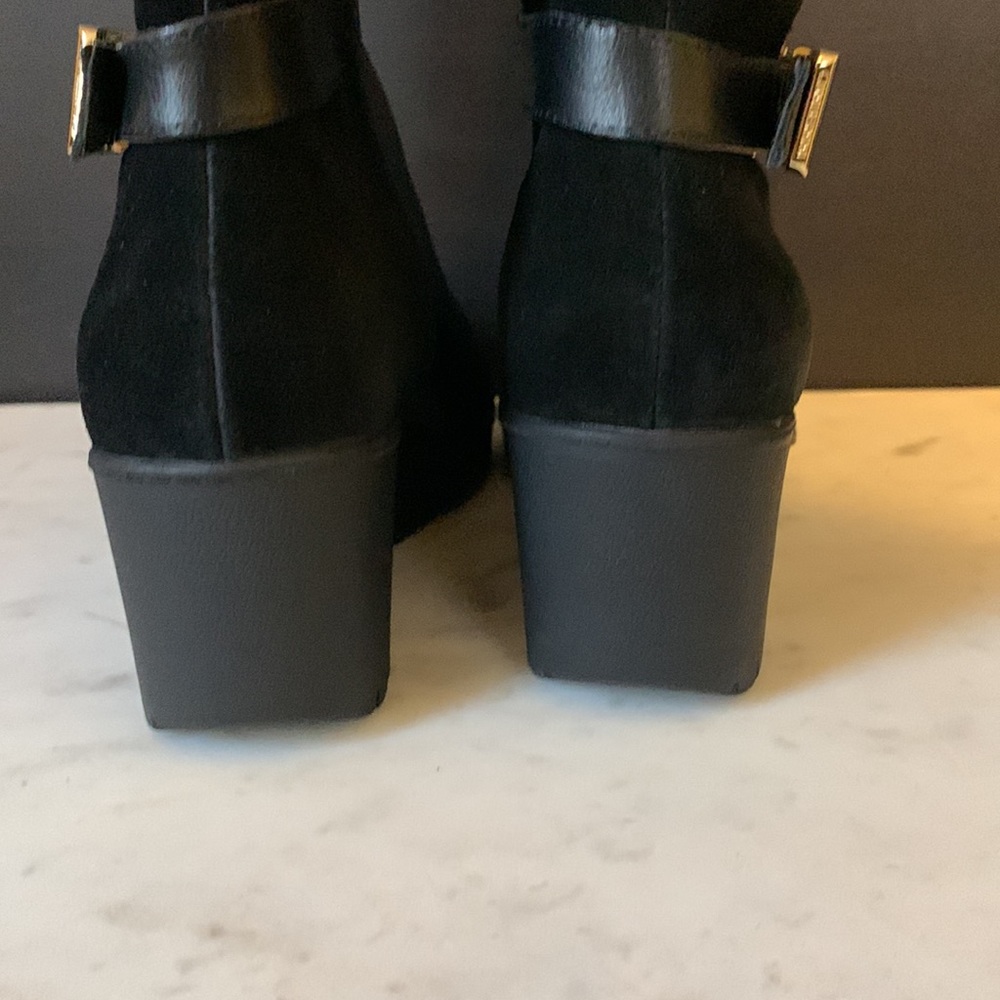 Giani Bernini Black Sannaa Wedge Boots - Picture 7 of 15